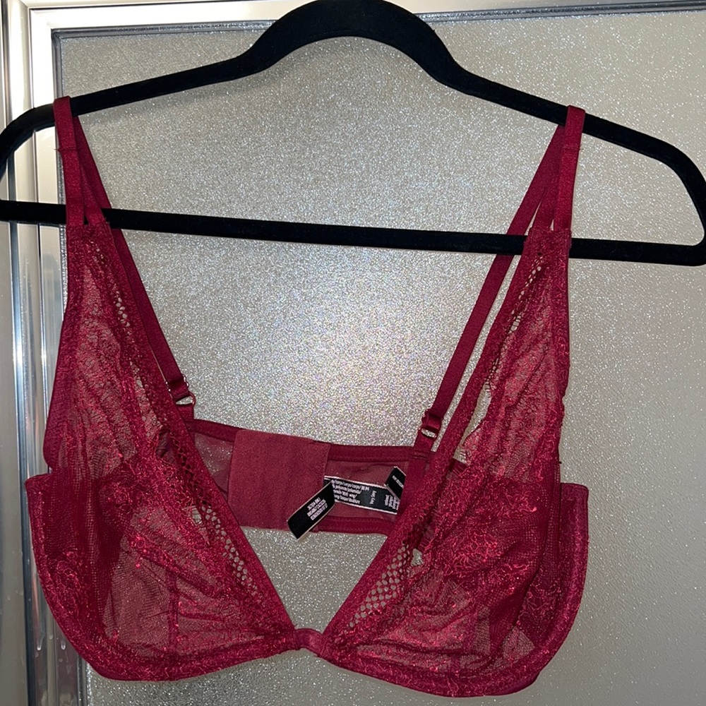 Victoria Secret Red Lace Bralette